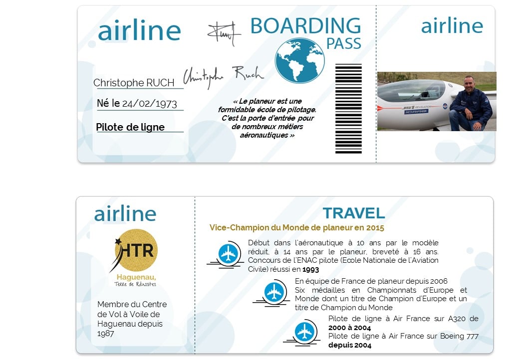 carte embarquement Chritophe RUCH