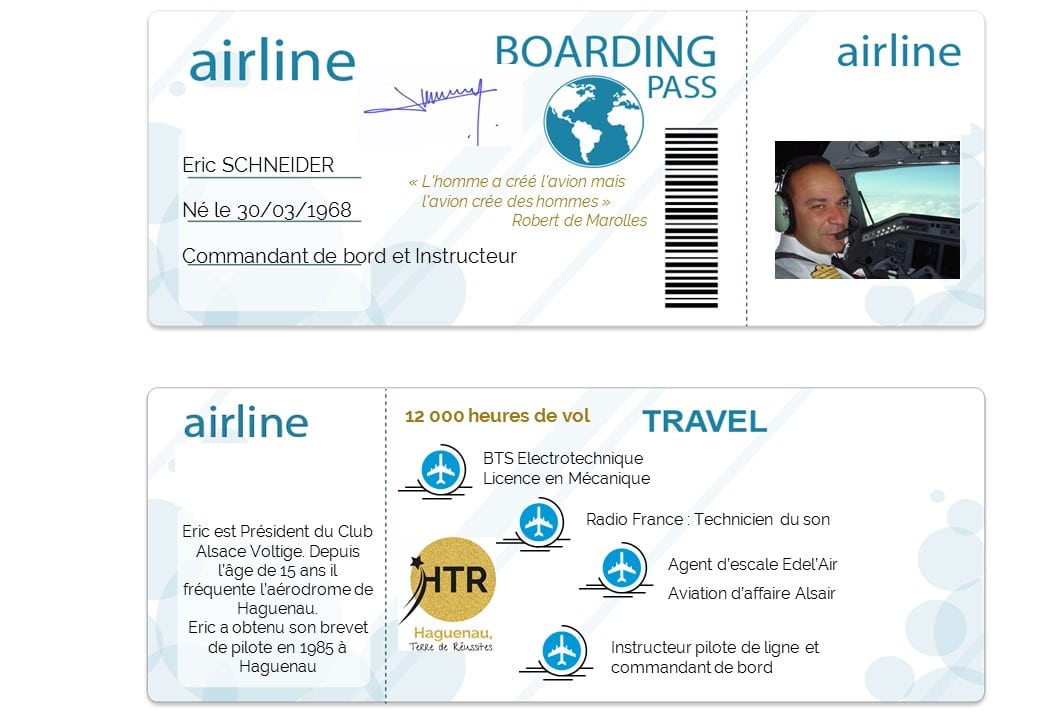carte embarquement Eric SCHNEIDER