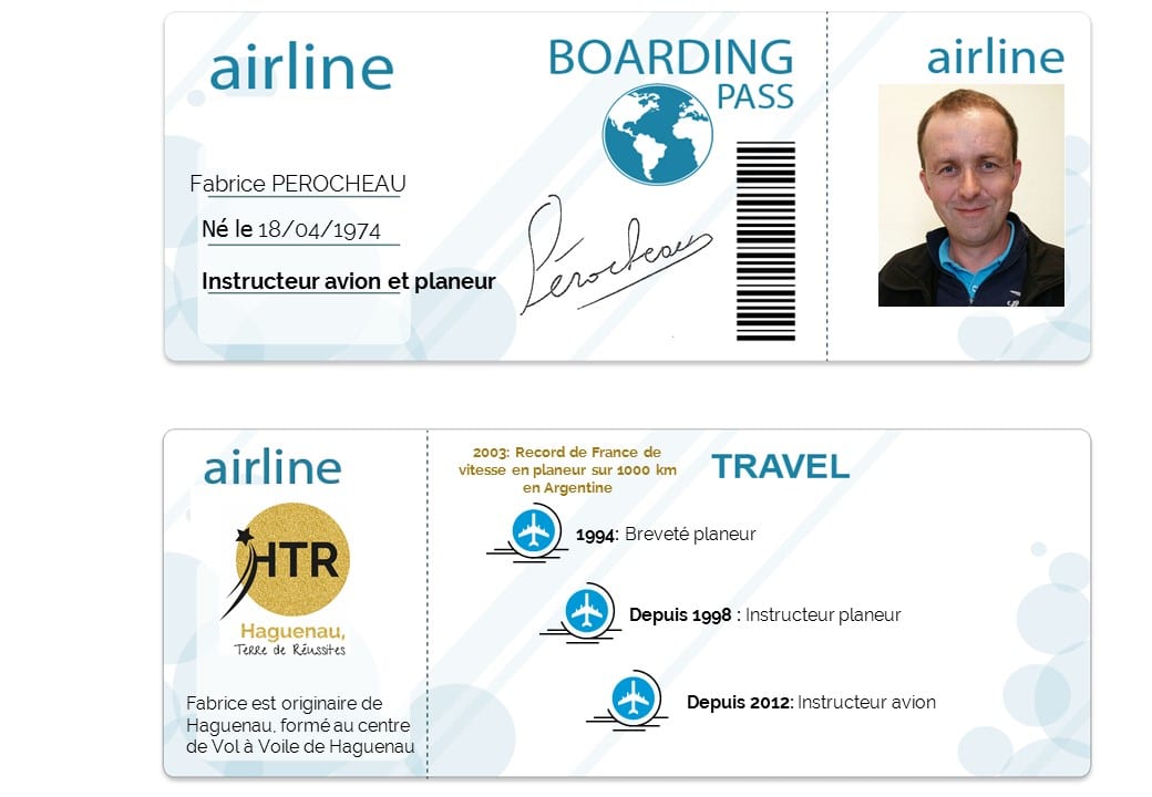 carte embarquement Fabrice PERROCHEAU