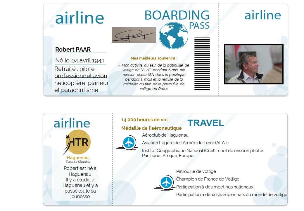 carte embarquement paar robert